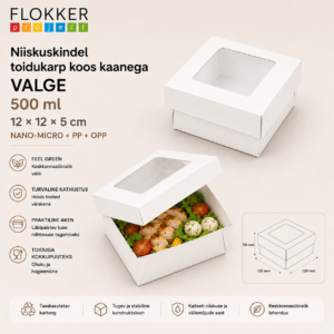 Karp, 2 osa VALGE 12x12x5cm /50