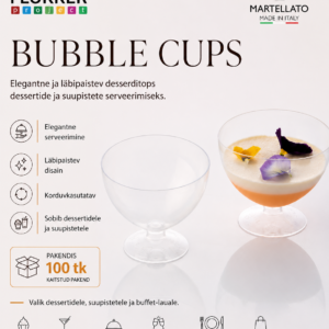 Desserditopsid BUBBLE 215 ml Ø90 H.75mm -18°C kuni+70°C/100