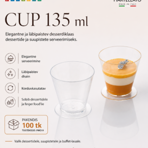 Desserditopsid CUP 135ml Ø70 H.67mm /100