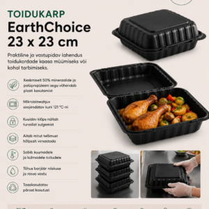 Toidukarp EarthChoice 23 x 23 x h.8 cm /200