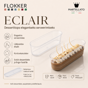 Desserditopsid EKLEER, 137x37 H.41mm 120ml /100