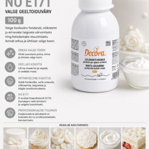 Toiduvärv VALGE  NO E171 100gr