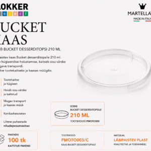 KAAS Desserditopsidele BUCKET 210ml /100