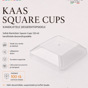 KAAS Desserditopsidele SQUARE 120ml /100