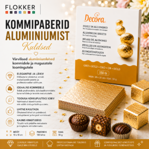 Kommipaber alum. KULD 10x10 /150