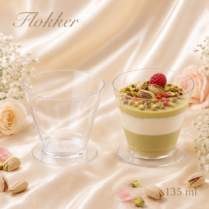 CUP läbipaistev jalaga desserditops 135 ml