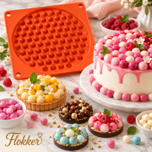 Decora DecorPop silikoonvorm väikeste ümarate tordi- ja dessertkaunistuste valmistamiseks