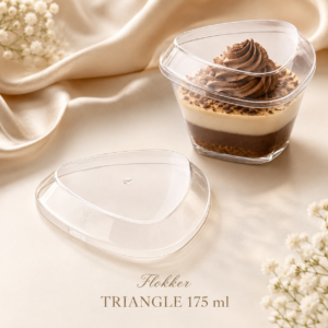 Läbipaistev kuppelkaas TRIANGLE 175 ml desserditopsile