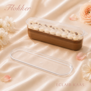 Läbipaistev piklik kaas ECLAIR 120 ml desserditopsile