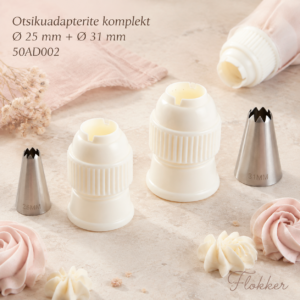 Martellato otsikuadapterite komplekt Ø25 ja Ø31 mm 50AD002