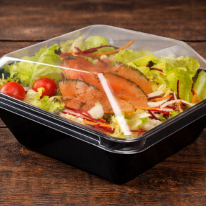 Salatikarp must põhi+kaas 900ml