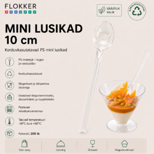 Mini lusikas korduvkasutatav 10,5cm/200