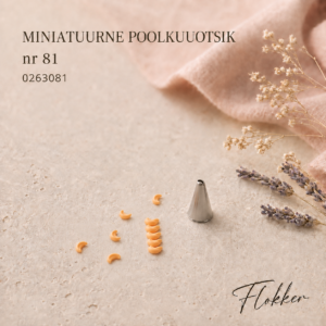 Decora miniatuurne poolkuuotsik nr 81