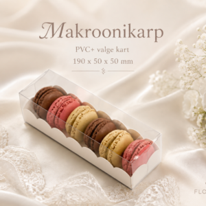 Makroonikarp PVC+valge kart 190x50x50