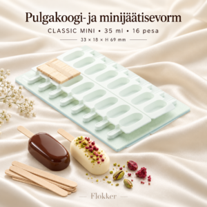 Pulgakoogi- ja minijäätisevorm CLASSIC MINI 35 ml, 16 pesa