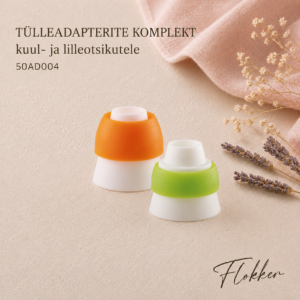 Tülleadapterite komplekt kuul- ja lilleotsikutele 50AD004