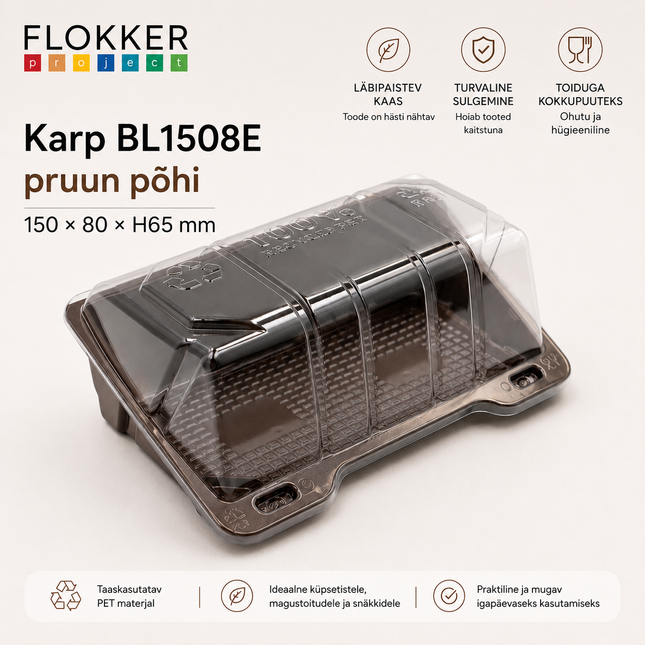 Karp BL1508E_1/03 pruun põhi 150x80 H.65/320
