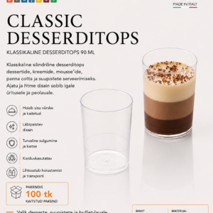 Desserditopsid CLASSIC 90ml ø50 x h.65 mm /100