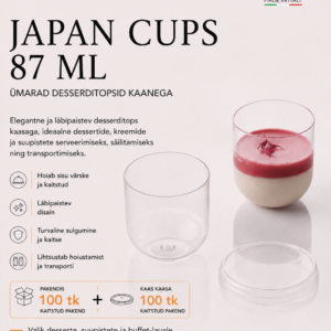 Desserditopsid JAPAN 87ml -18°C kuni+70°C /100