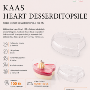 KAAS Desserditopsidele HEART 100ml /100