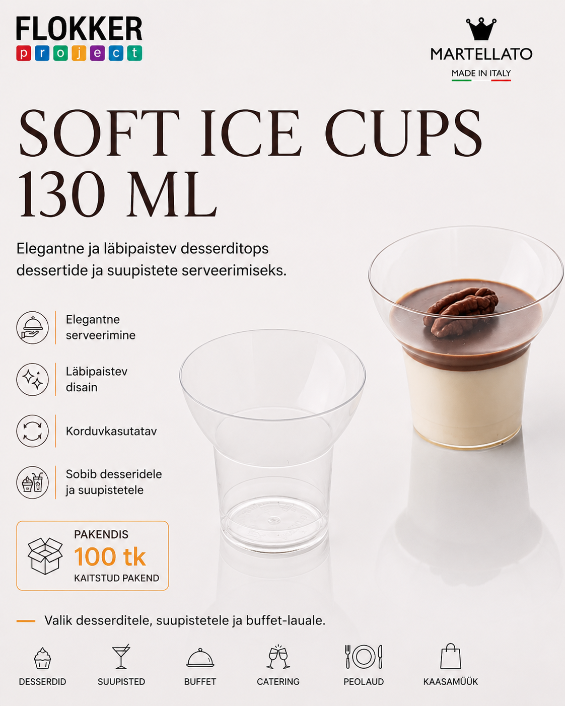 Desserditopsid SOFT ICE 105ml /100