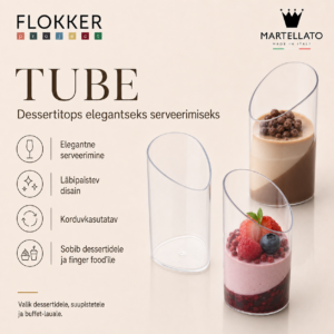 Desserditopsid TUBE 80ml ø40 x h.85mm -18°C kuni+70°C /100