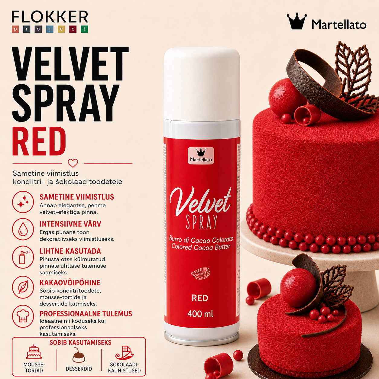 Velvet Spray PUNANE 400 ml