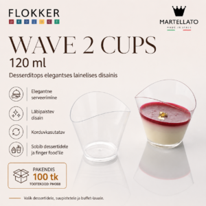 Desserditopsid WAVE 120ml -18°C kuni+70°C /100