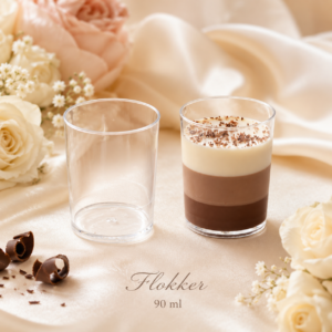 Läbipaistev sirge kujuga CLASSIC 2 desserditops 90 ml