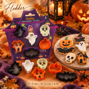 Decora Halloweeni mini lõikevormid 3–5 cm, komplektis 6 tk