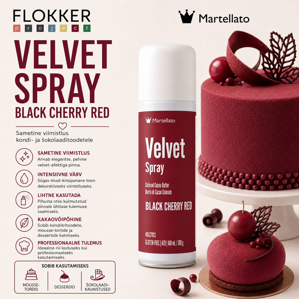 Velvet Spray BLACK CHERRY 400ml