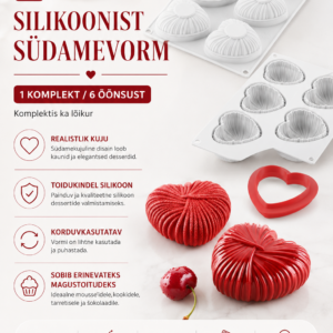 Silikoonvorm LOVELY 110 82x77 H.31mm vol.110ml