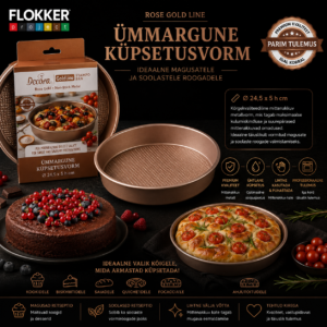 ROSE GOLD küpsetusvorm Ø24,5 H.5,08cm