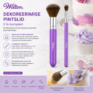 Dekoreerimise pintslid 2tk /kmpl. Wilton