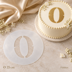 Ümmargune Decora number 0 tordišabloon läbimõõduga 25 cm