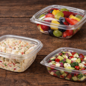 Salatikauss kaanega, kandiline 350ml tugev /504