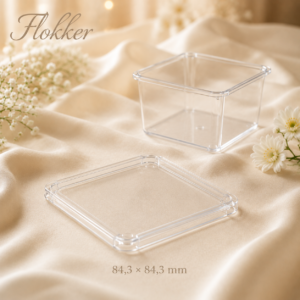 Läbipaistev kaas KUBITO 210 ml kandilisele desserditopsile