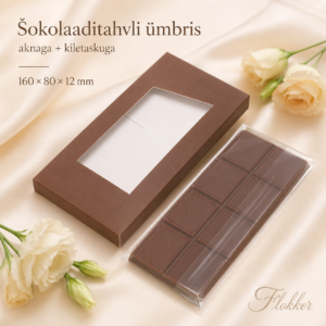 Å okolaaditahvli ÃŒmbris aknaga Pruun 160x80x12mm 10tk kmpl