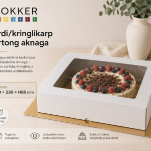 Tordi/kringlikarp kartong aknaga 280x230xh.80