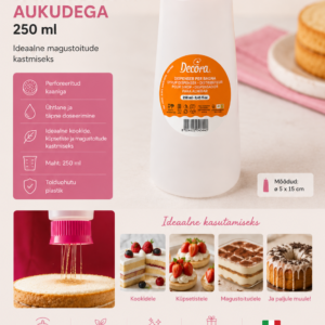 Kastmispudel dosaator aukudega 250ml