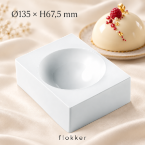 Silikoonist poolkera tordivorm Ø135 × H67,5 mm