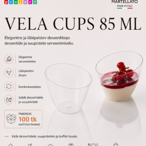 Desserditops VELA 85ml -18°C kuni+70°C /100