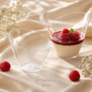 Läbipaistev Martellato VELA desserditops 85 ml kaldus servaga