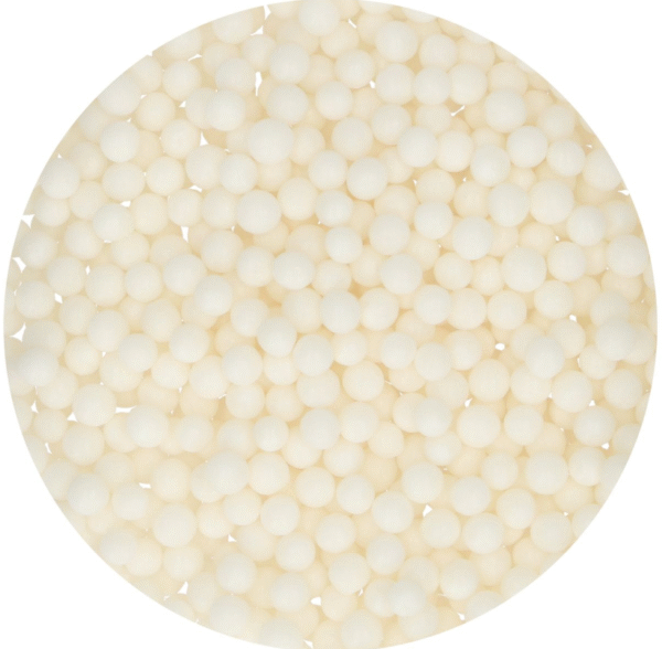MEDIUM SOFT PEARLS valge ø4 mm 60g - Image 2