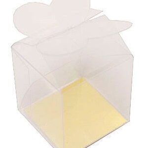 Karp transparent 1-le 32x32x32mm kuldne põhi