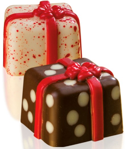 Pralineevorm GIFT 26x26xh.20mm  11gr - Image 3