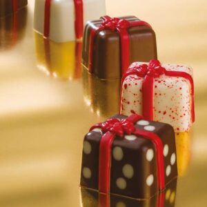 Pralineevorm GIFT 26x26xh.20mm  11gr