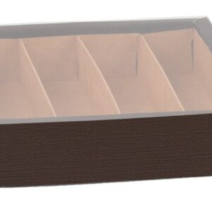 Kartongist karp 4 vahega PRUUN 145x145x35mm