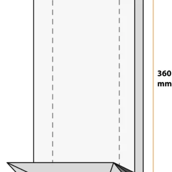 Tsellofaankott plokkpõhi 120x360mm /50 - Image 2