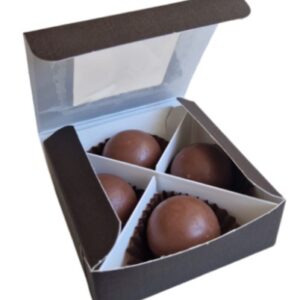 Kartongist karp 4 vahega PRUUN 100x100x40mm